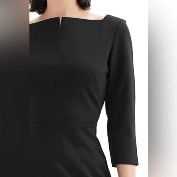 Women’s Black Midi Dress - Picture 4 of 4